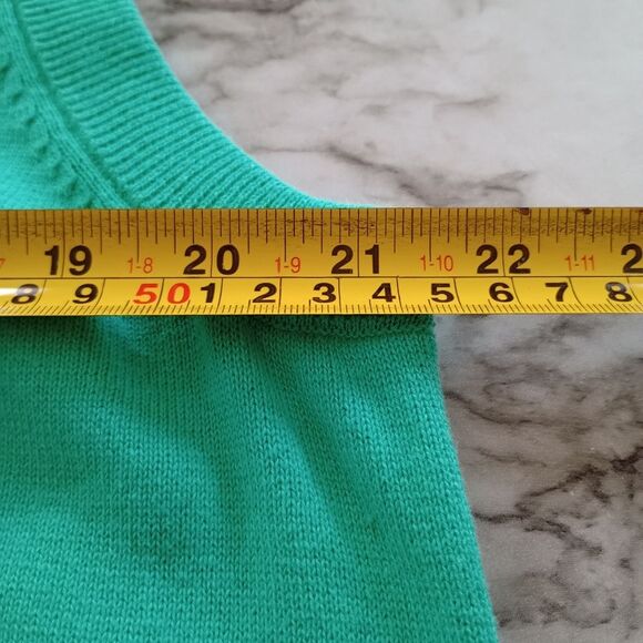 NWT Chaps Sweater Vest Paradise Green Size Large - Picture 6 of 6